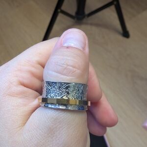 Sterling Silver 925 Spinner Fidget Ring